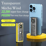 20000mAh Transparent 22w Fast Charging Power Bank - Gadget Ghar